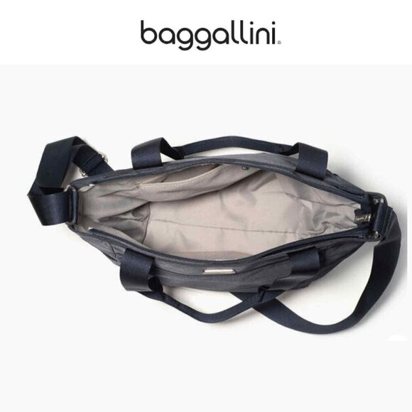 NWT!  Baggallini Get Carried Away Tote in French Navy - Picture 4 of 8